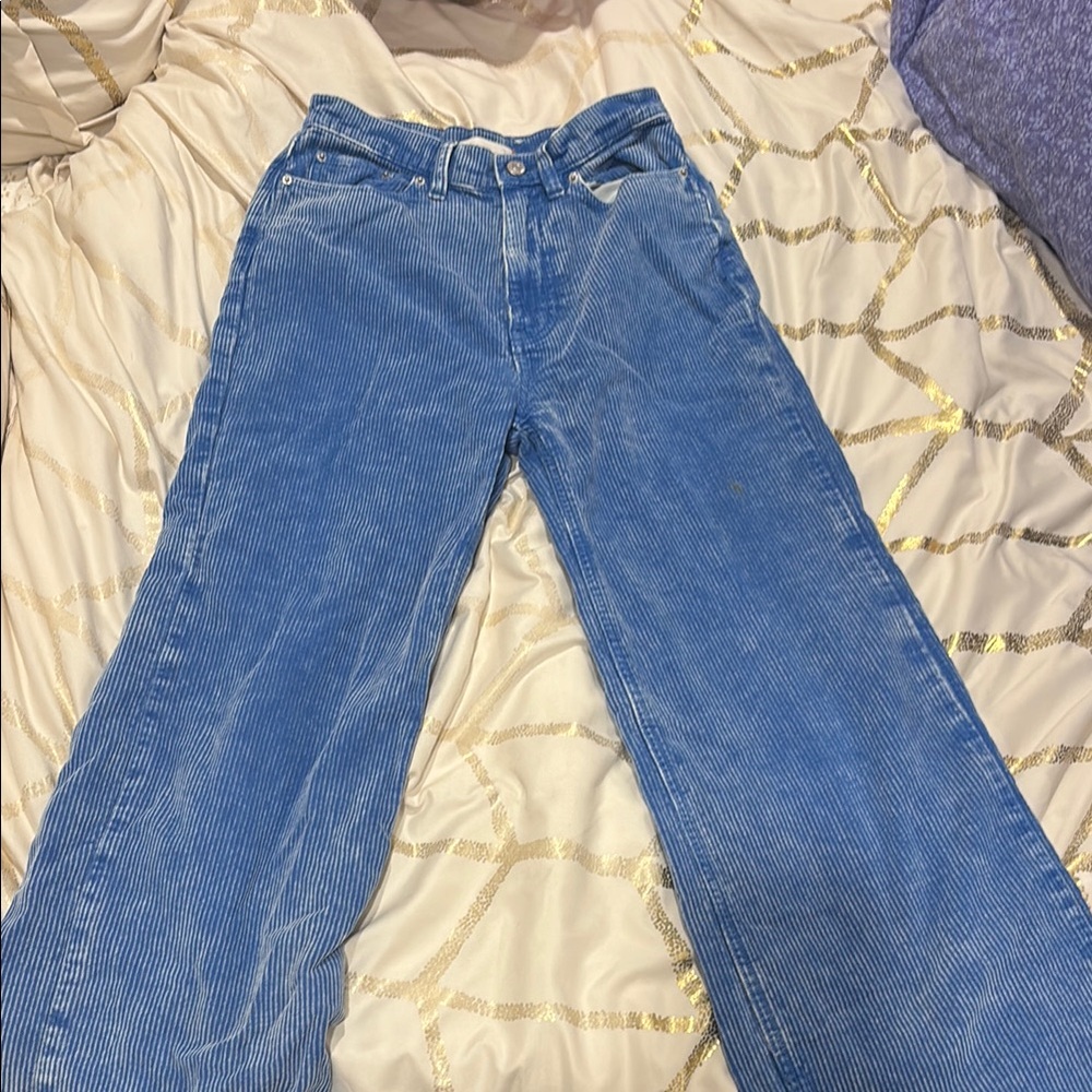 Blue Corduroy Pants